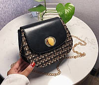 Женская сумка в стиле Ретро (черная) fn