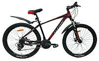 Велосипед Titan 27,5" FOX 2024 Рама-17" black-red