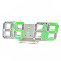 Светодиодные цифровые часы White оclock (зеленые цифры) fn