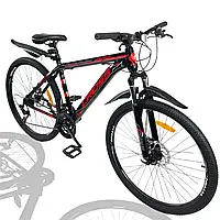 Горный велосипед Cross Stinger 27.5" Черно-красный 18" рама / рост от 170 - 185 см