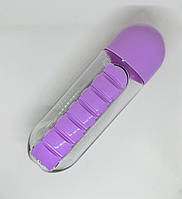 Бутылка для воды с таблетницей Pill Bottle фиолетовая fn