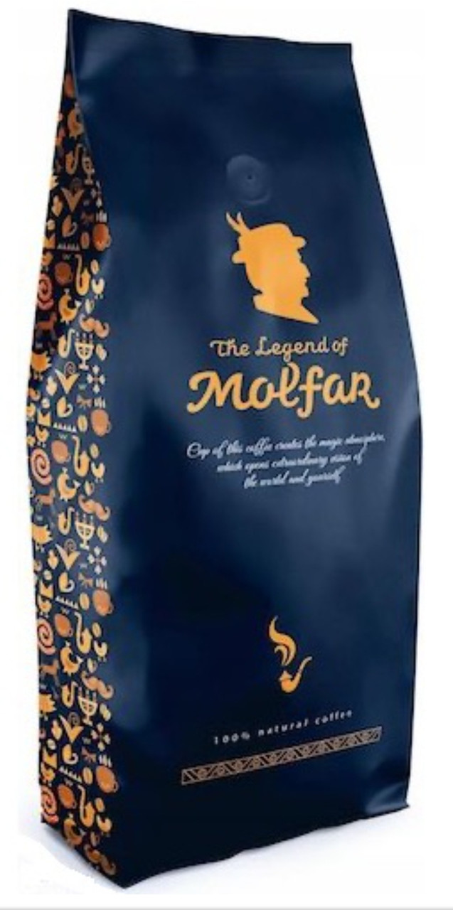 Кава зернова Легенда Мольфара синя 555 1кг 100% арабіка
(The Legend of Molfar 555)
