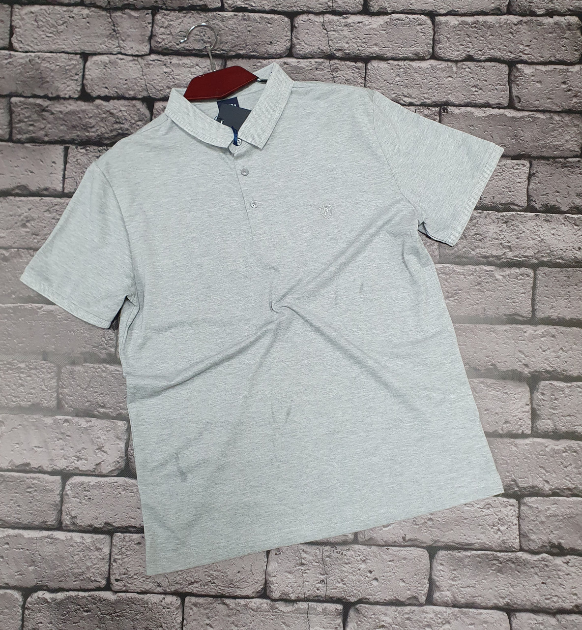 Футболка поло Panda чоловіча XL-5XL, 5XL, Сірий