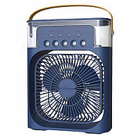 Портативный вентилятор настольный с подсветкой и увлажнителем Air Cooler Fan USB