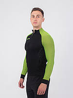 Олимпийка Kelme Training Jacket черно-салатовая 3871300-012