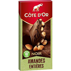 Шоколад Cote D'Or Noir Amandes Entieres 180g