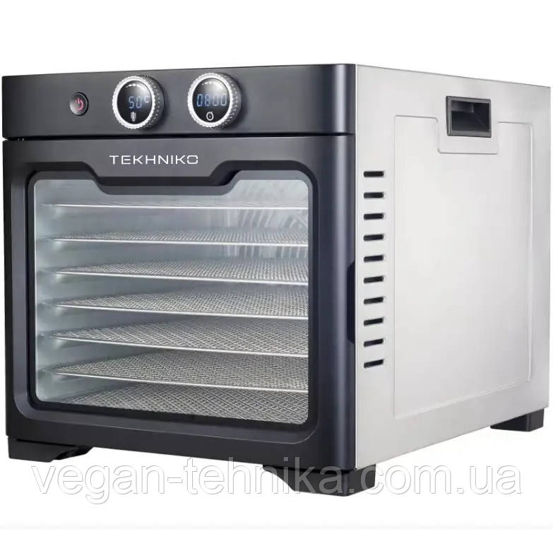 Професійний дегідратор Tekhniko DH-08S-BK Food Dehydrator (8 сталевих лотків)