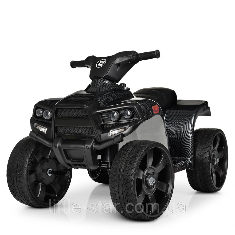 Дитячий електро квадроцикл Bambi M 3893ELM-19, колесаEVA, 1мотор20W, 1акум 6V4,5A, карбоновий