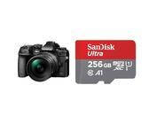 OM SYSTEM OM-1 Micro Four Thirds Systemkamera & SanDisk Ultra Android microSDXC UHS-I Speicherkarte 256 GB +