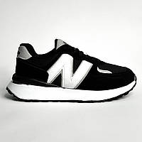Кроссовки мужские черные New Balance Running Black/White 40