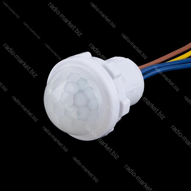 Датчик руху врізний нерегульований 110-240VAC