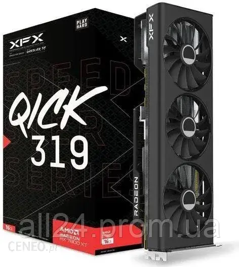 Відеокарти Xfx Radeon RX 7800 XT Speedster QICK 319 Core Edition 16GB GDDR6 (RX78TQICKF9)