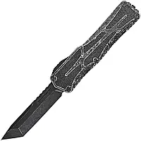 Heretic Knives Nóż Automatyczny Otf Colossus Te Breakthrough Gray Aluminum Battleworn Black Magnacut H040 8A