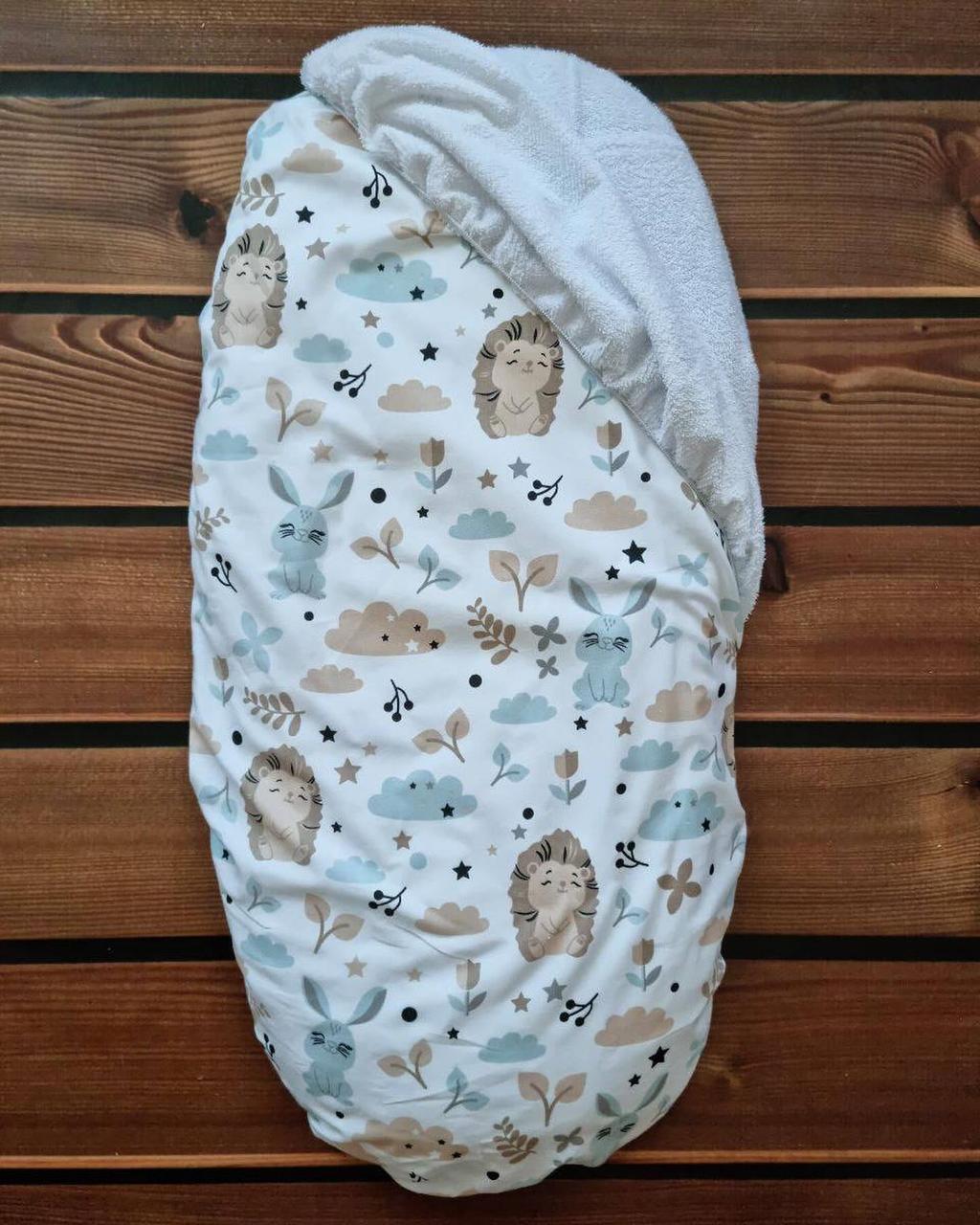 Водонепроникне простирадло на гумці в люльку в дитячу коляску 100% бавовна