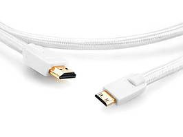 Supra HDMI A-Mini C High Speed White 1m