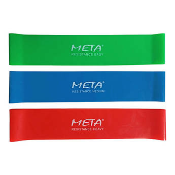 Набір гумок для Фітнесу Meta Elastic Bands Set Of 3 Packs 4003000500, Розмір (EU) — 1SIZE