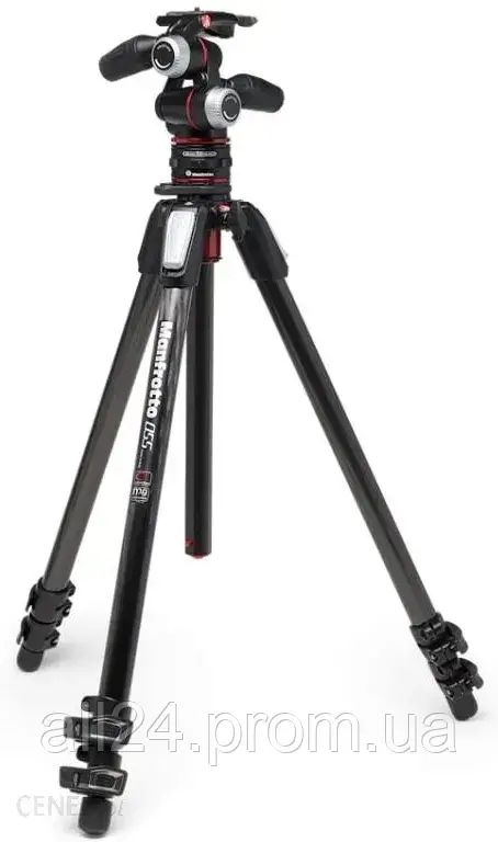 Statyw Manfrotto 055 Carbon, głowica 3W i MOVE - фото 1 - id-p2138323173