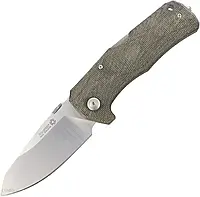 Lionsteel Nóż Tm1 Green Canvas Micarta Satin Sleipner By Molletta Cvg