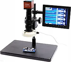 Мікроскоп Techrebal Mikroskop DLA ELEKTRONIKA KAMERA 4K EKRAN 8 CALI