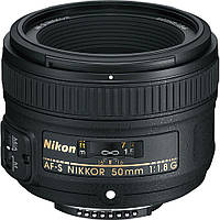 Объектив Nikon AF-S 50mm f/1.8G Гарантия 24 месяца + 64GB SD Card + Бесплатная доставка