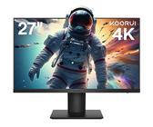 KOORUI Monitor 27 Zoll, 4K PC Bildschirm UHD(3840 * 2160), IPS, 4ms, 60Hz, 2X HDMI 2.0 & DisplayPort 1.4,