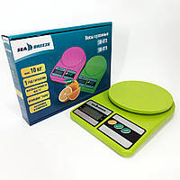 DIY Весы кухонные SeaBreeze SB-073, Электрические кухонные весы, Точные кухонные весы. Цвет: зеленый
