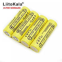 Литий-ионный аккумулятор LiitoKala Lii-50E 5000 mAh 21700 Li-ion 50A Литиевый аккумулятор UCC