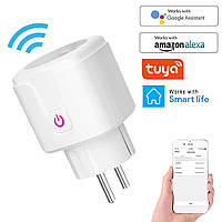 Wi fi розетка Aubess 16A Smart Plug с энергометром, вай фай розетка, Smart Life / Tuya SAA