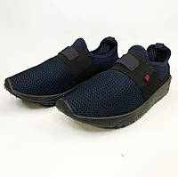 DIY Мужские кроссовки из сетки 41 размер. Летние кроссовки сетка, обувь для бега. Модель 44252. Цвет: синий