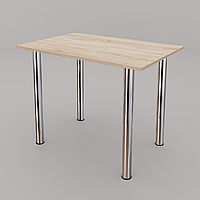 Прямоугольный обеденный стол на хромированных ножках ЯРЛ ф-ка Неман 1380*675*750h мм