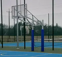 Dwusłupowa Konstrukcja Do Koszykówki Strong Mocowana W Tulejach Wysięg 1,4m