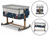 Кроватка для детей от рождения 3в1 Lionelo Leonie Blue navy HCC