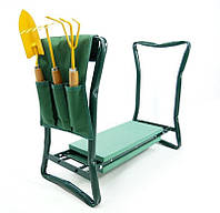 Кресло шезлонг для дачи GARDEN LINE Табуретка с органайзером для садовых инструментов GAA