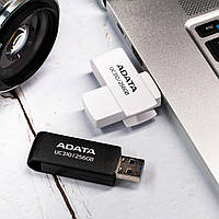 Флеш-память usb 3.2 A-DATA USB 3.2 UC310 256Gb Маленькая флешка Black GAA