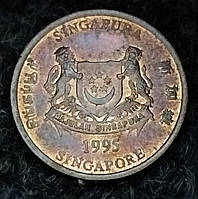 1 цент 1995 г. Сингапур