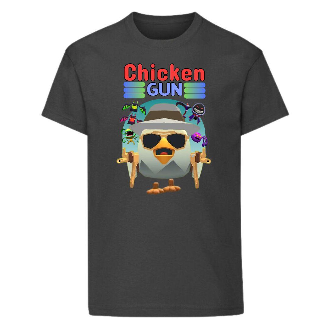 Дитяча футболка з принтом Chicken Gun