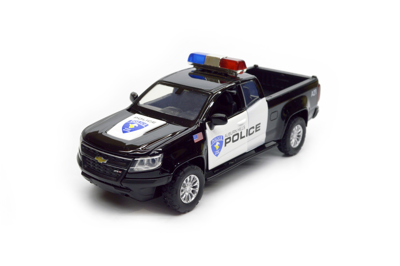 Машина модель металева 68465 Автопром, масштаб 1:31, Chevy Colorado ZR2-Police, світло, звук