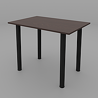 Прямокутний обідній стіл на чорних металевих ніжках ЯРЛ ф-ка Неман 880*580*750h мм