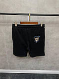 Чоловічий літній костюм шорти + футболка Kenzo CK8123 чорний, фото 4