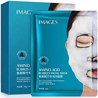 Маски для лица IMAGES Bubbles Amino Acid кислородная пузырьковая маска маски очищающие кожу лица Black Mask