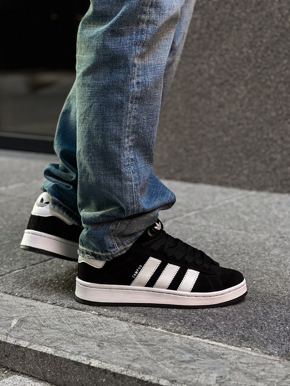 Кроссовки женские Adidas Campus 00s "Black White" / GY9475