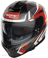 Мотошлем Nolan N80-8 Rumble White/Black/Red Czerwony Biały Czarny Szary