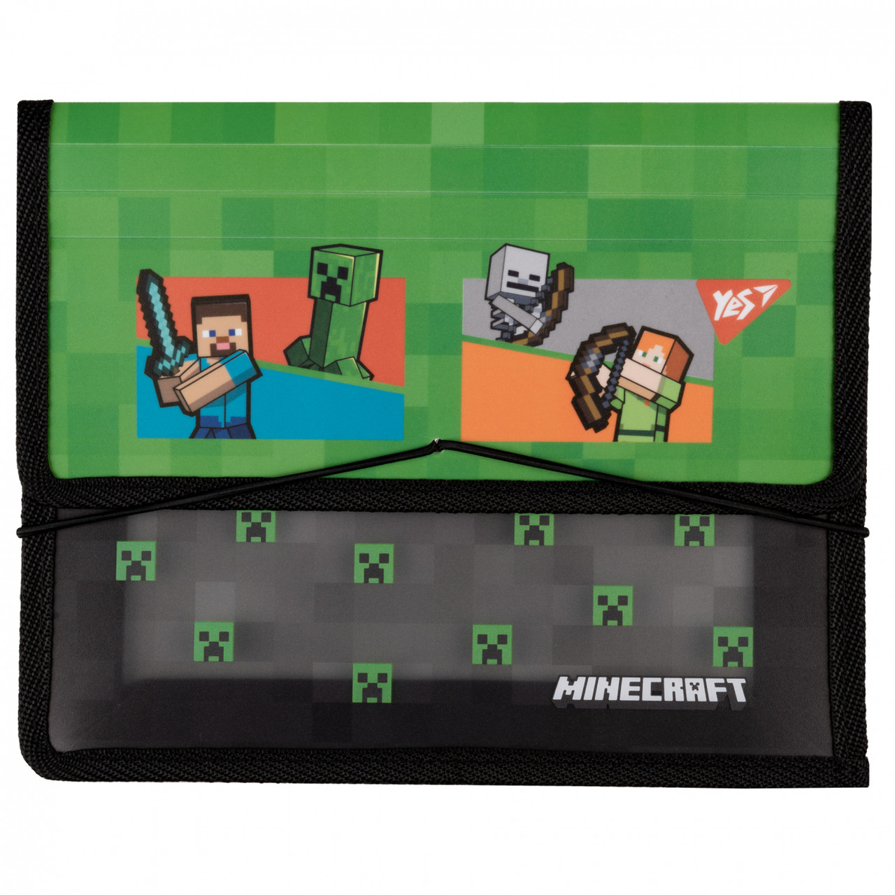 Папка для зошитів пластикова на резинці Yes Minecraft Heroes В5, фото 1
