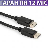 Кабель DisplayPort 3 метра (дисплей порт) Cablexpert , черный, 4K UHD (3840x2160) при 60 Гц