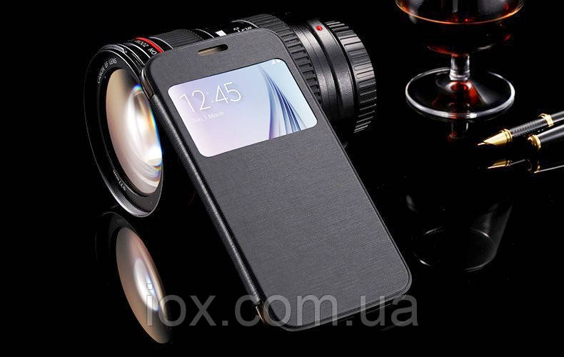 Чорна чохол-книжка Samsung Galaxy S6