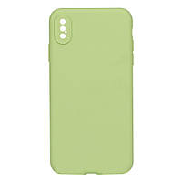 Чехол для iPhone Xs Max Silicone Case Full Camera no logo Цвет 61 Avocado green