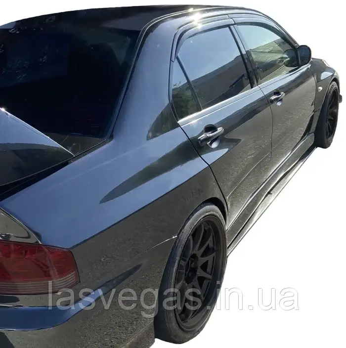 Дефлектори вікон (вітровики) Mitsubishi Lancer 9 2003-2007 (Autoclover D061)