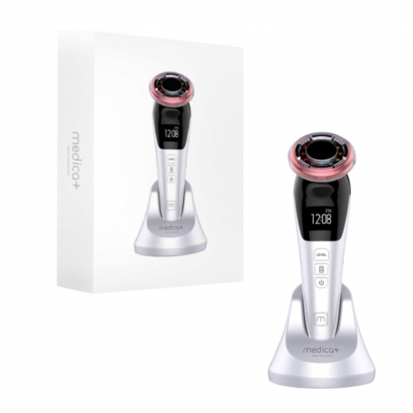 Масажер для обличчя мікрострумовий ліфтинг Medica+ Skin Lifting 7.0 (EMS+LED) (Японія) Білий 50179, фото 1