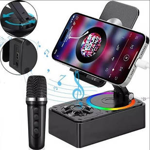 Підставка для телефону з мікрофоном караоке Microphone speaker set K18