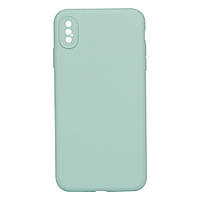 Чехол для iPhone Xs Max Silicone Case Full Camera no logo Цвет 17 Turquoise